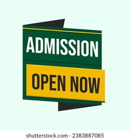 admission open now school education banner social media post template