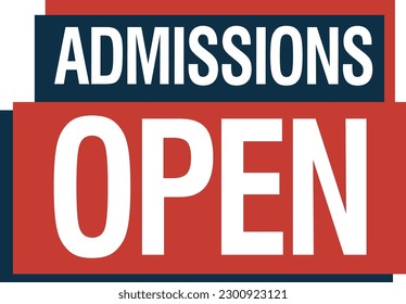 admission open tag abstract for social media template with mega speaker