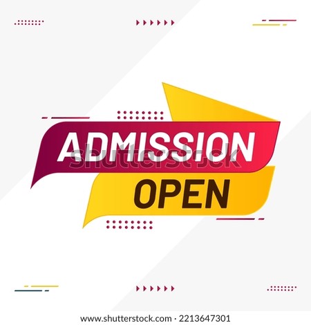 admission open text box for social media banner design