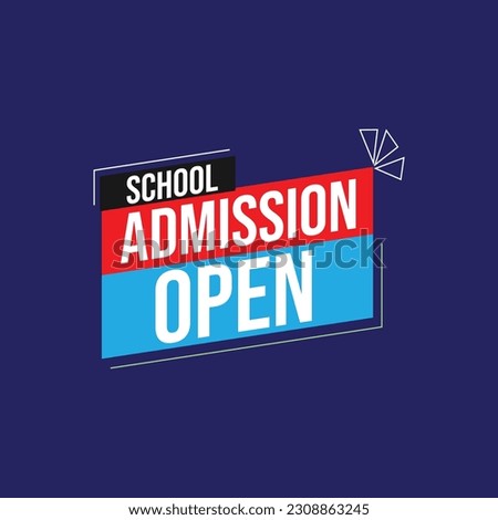 Admission Open text box for social media banner design