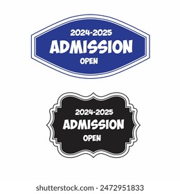 Admission open vector banner, School, College, University, Coaching, Free Vector Graphic