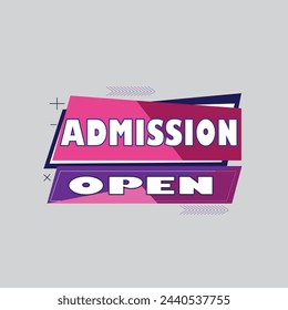 Admission open vector design for your business