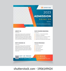 
Admission Open Vector Flyer Design Layout For School, College, And University Study. Editable Print Ready Education Poster Brochure A4 Template Kids Back To School Going On.