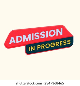 admission in progress educational social media post template