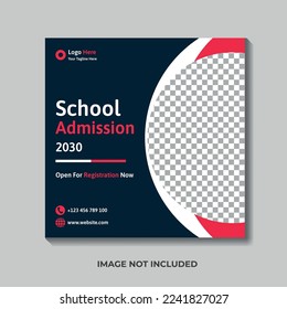 Admission Social Media Post Design