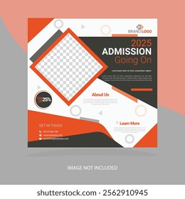 Admission social media post design for 2025