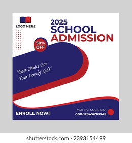 Admission social media post,Back to school social media post,social media post design,