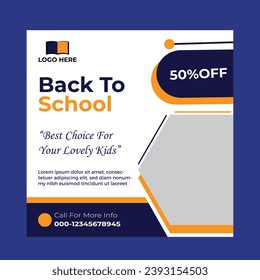 Admission social media post,Back to school social media post,social media post design,