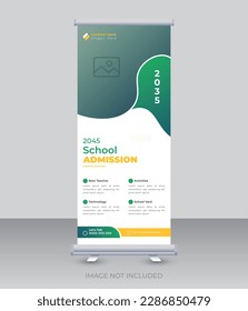 Vorlage für die Zulassung zum Stand-Banner für Schulen, Hochschulen, Universitäten, Coaching-Center-Design