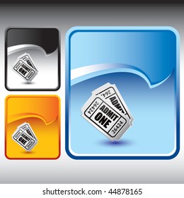admission ticket colored rip curl background
