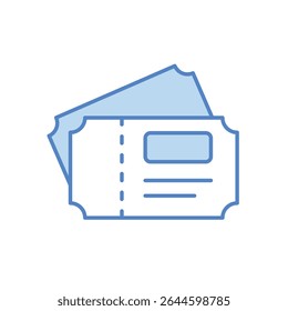 Admission Ticket Icon vector stock illustration