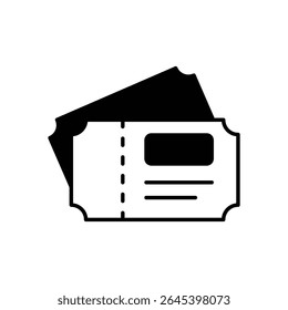 Admission Ticket Icon vector stock illustration