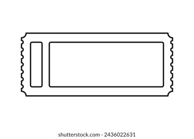 Entrada en icono de vector de esquema simple