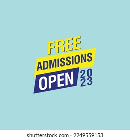 Admissions Open design for School , College concept