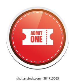 Admit one   button