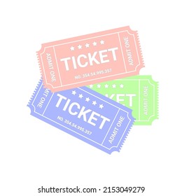 Admitir un vale de evento. Vector ticket como plantilla para su evento
