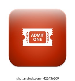 Admit one icon