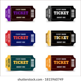 Admit one isolated vector ticket