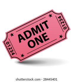 Admit One Ticket Vector