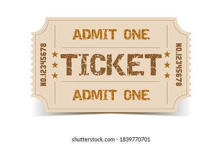 Admit one vintage vector event ticket