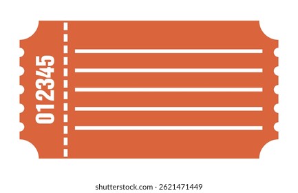 Admit pass vector icon template illustration