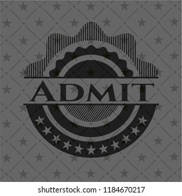 Admit realistic black emblem