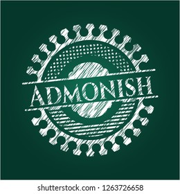 Admonish with chalkboard texture