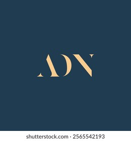 ADN abstract letter logo design. This logo is designed by three abstract letters.