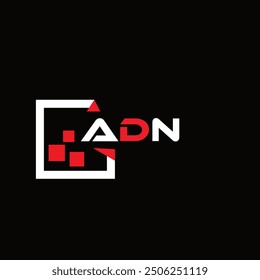 ADN Creative Minimalist Letter Logo. ADN einzigartiger Vektor Initialen Alphabet Buchstaben Logo Design
