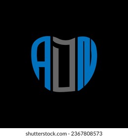 ADN Brief Logo kreatives Design. ADN einzigartiges Design.
