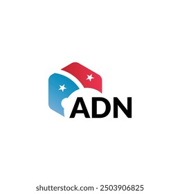 ADN-Buchstabe Logo-Design auf weißem Hintergrund. Kreatives modernes ADN-Buchstaben-Logo-Design. Vektordesign.
Buchstaben ADN, ADN-Logo, Vektorvorlage.