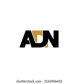 ADN-Buchstaben-Monogramm-Logo-Design-Vektorgrafik