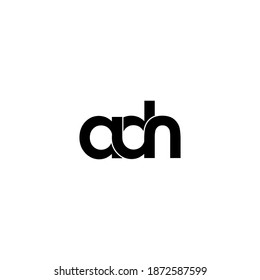 adn letter original monogram logo design