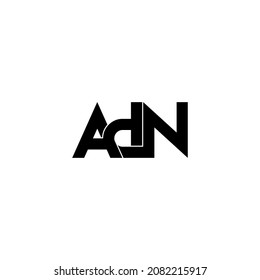 adn letter original monogram logo design
