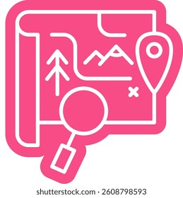 Adnveture Map Symbol, Paper Map 