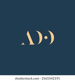 ADO abstract letter logo design. This logo is designed by three abstract letters.