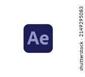 Adobe after effects logo vector