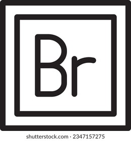 Adobe Bridge Design Outline Icon