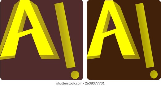 adobe illustrator 3d icon isolated on the white background