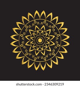 Adobe Illustrator Mandala Design. Flower Mandala Design 