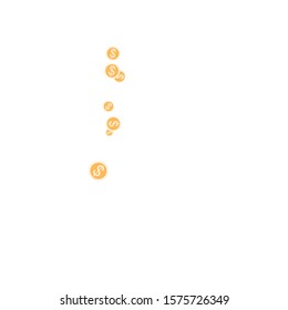 Adobe Illustrator 's Scattering Brusher of Gold Coin