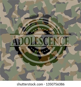 Adolescence camouflage emblem