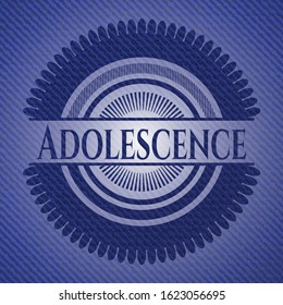 Adolescence denim background. Vector Illustration. Detailed.