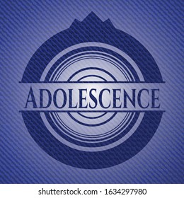 Adolescence jean background. Vector Illustration. Detailed.