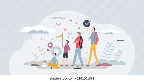 Adolescence male and teenage years from baby to adult tiny person concept. Phases of life between childhood and adulthood development vector illustration. Group with various boy generations together.