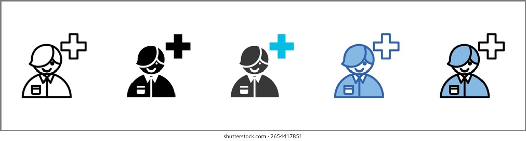 Adolescent Health Icon Pack Multistyle Illustration