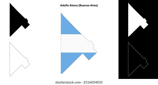 Conjunto de mapas do departamento de Adolfo Alsina (Buenos Aires)