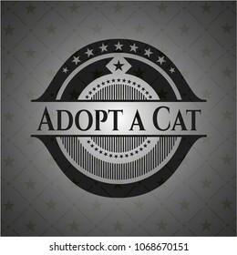   Adopt a Cat black badge