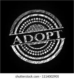  Adopt chalk emblem