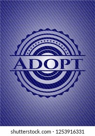Adopt with denim texture
